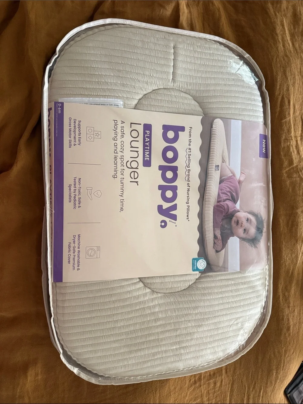Boppy Playtime Lounger Infant Support Pillow - Cream
